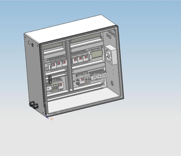 自动化设备控制柜三维图